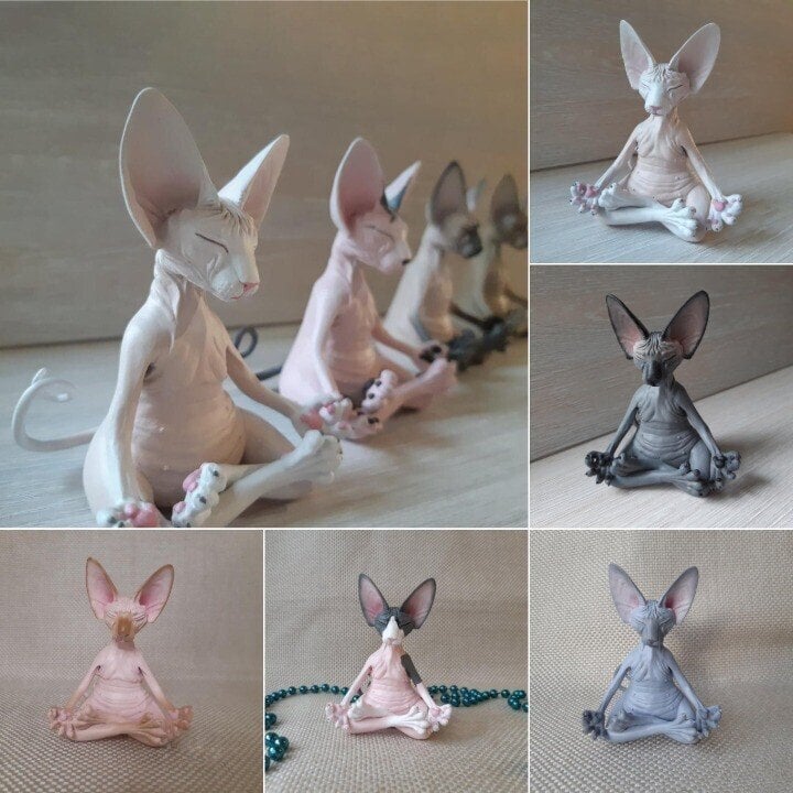 🔥Last Day Promotion🔥😻Sphynx Cat Meditate Yoga(BUY 2 FREE SHIPPING)