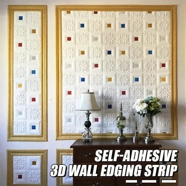 🔥Last Day Promotion - 45% OFF🔥 Self-Adhesive Environmental Protection 3D Wall Edging Strip (7.55 FEET/ROLL)