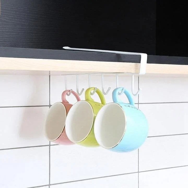 (Summer Hot Sale- 49% OFF) Under-Cabinet Hanger Rack (6 Hooks)- Buy 2 Get Extra 10% OFF